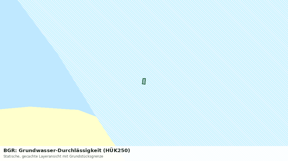 Statische Kartenansicht: BGR: Grundwasser-Durchlässigkeit (HÜK250)