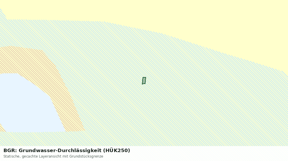 Statische Kartenansicht: BGR: Grundwasser-Durchlässigkeit (HÜK250)