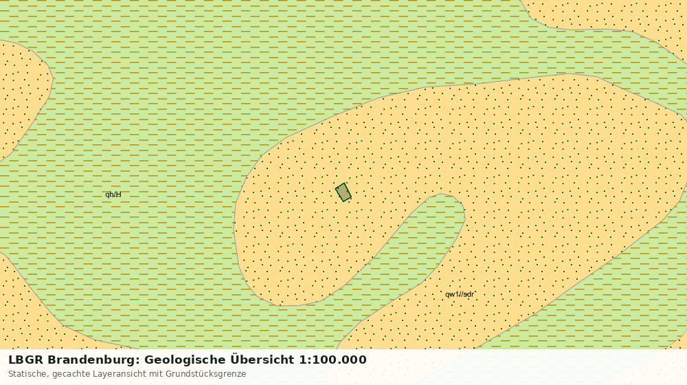 Statische Kartenansicht: LBGR Brandenburg: Geologische Übersicht 1:100.000