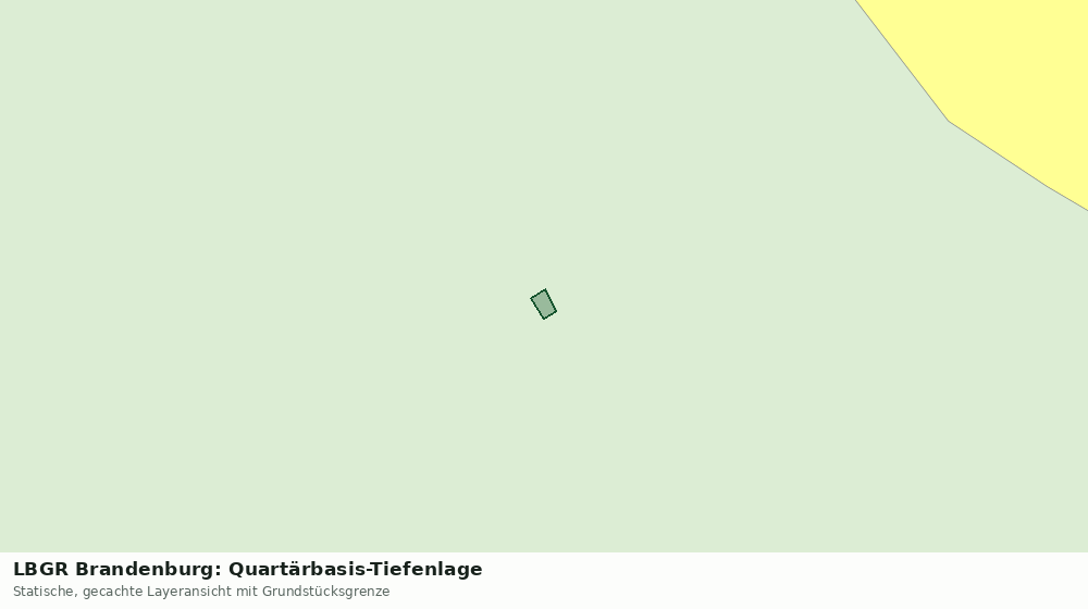 Statische Kartenansicht: LBGR Brandenburg: Quartärbasis-Tiefenlage