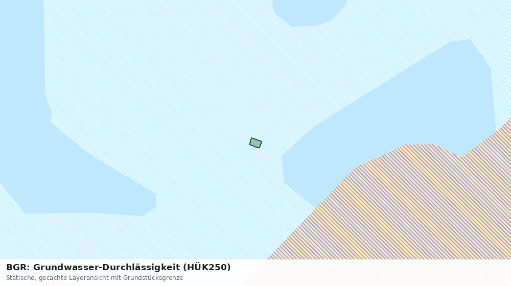 Statische Kartenansicht: BGR: Grundwasser-Durchlässigkeit (HÜK250)