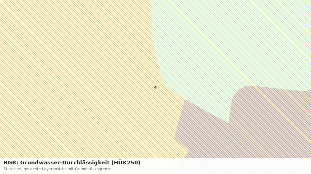 Statische Kartenansicht: BGR: Grundwasser-Durchlässigkeit (HÜK250)
