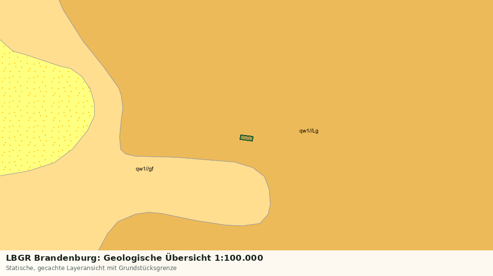 Statische Kartenansicht: LBGR Brandenburg: Geologische Übersicht 1:100.000
