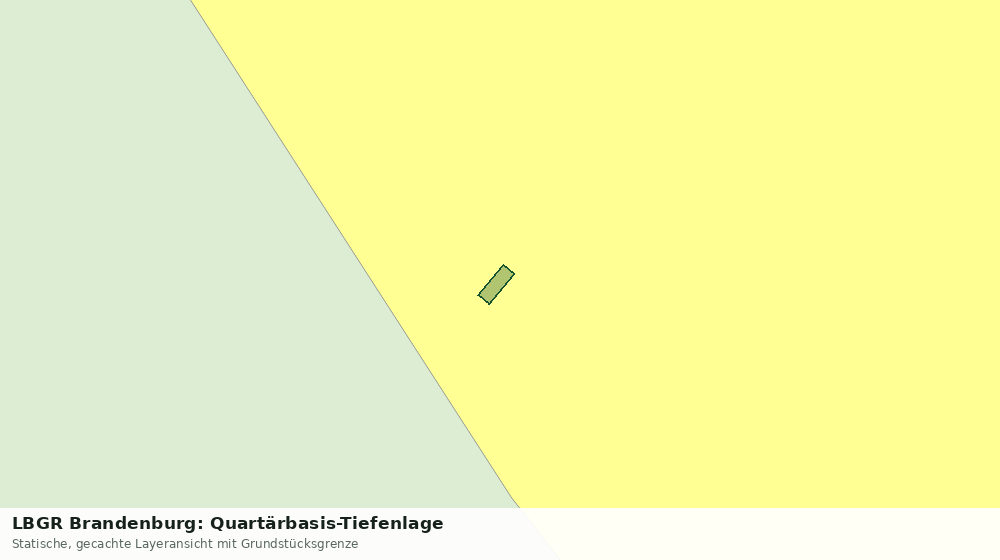 Statische Kartenansicht: LBGR Brandenburg: Quartärbasis-Tiefenlage