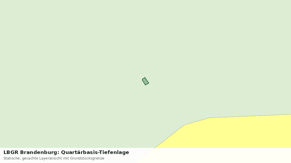 Statische Kartenansicht: LBGR Brandenburg: Quartärbasis-Tiefenlage