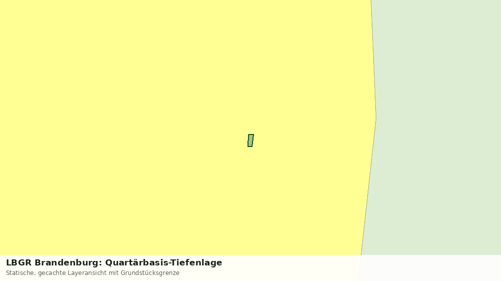 Statische Kartenansicht: LBGR Brandenburg: Quartärbasis-Tiefenlage