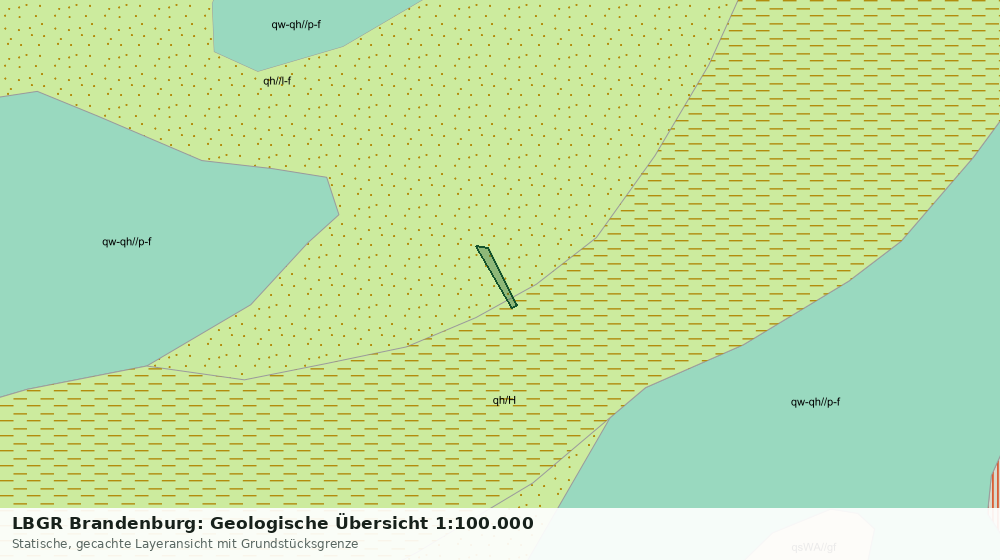 Statische Kartenansicht: LBGR Brandenburg: Geologische Übersicht 1:100.000