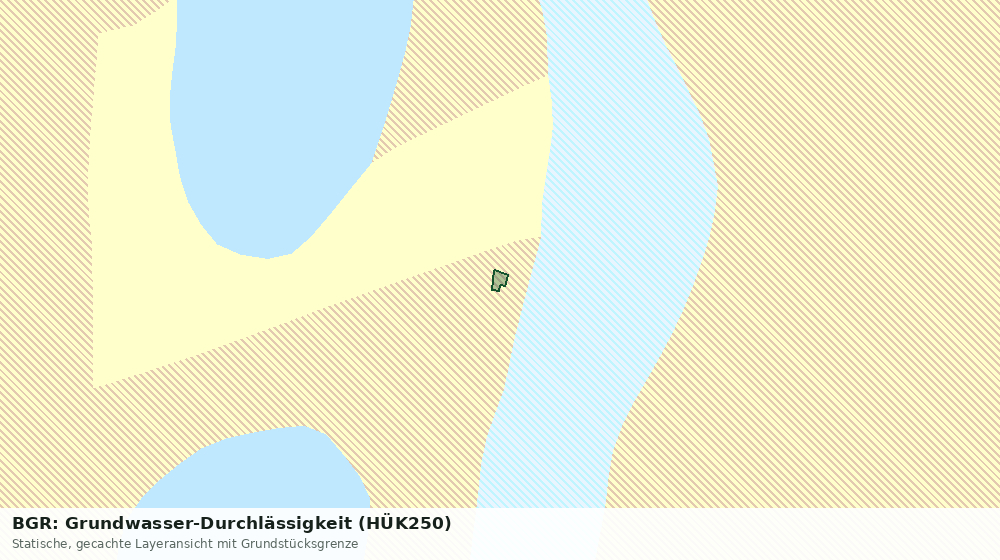 Statische Kartenansicht: BGR: Grundwasser-Durchlässigkeit (HÜK250)