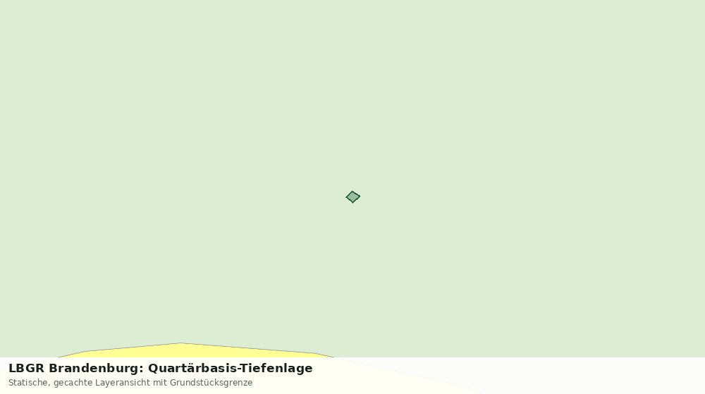 Statische Kartenansicht: LBGR Brandenburg: Quartärbasis-Tiefenlage