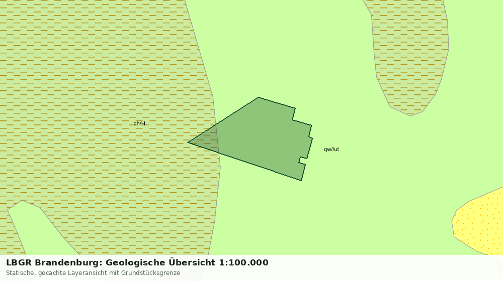 Statische Kartenansicht: LBGR Brandenburg: Geologische Übersicht 1:100.000