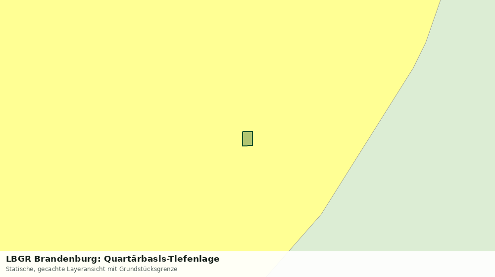 Statische Kartenansicht: LBGR Brandenburg: Quartärbasis-Tiefenlage