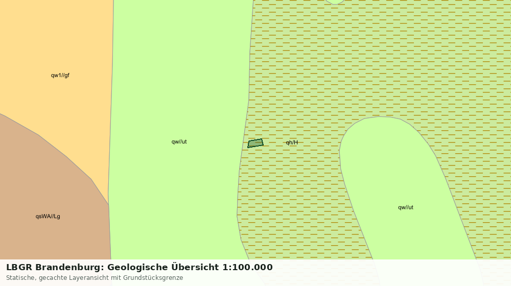 Statische Kartenansicht: LBGR Brandenburg: Geologische Übersicht 1:100.000