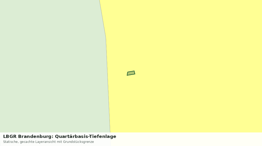 Statische Kartenansicht: LBGR Brandenburg: Quartärbasis-Tiefenlage