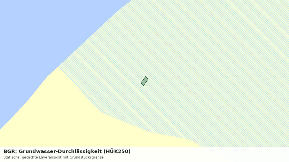Statische Kartenansicht: BGR: Grundwasser-Durchlässigkeit (HÜK250)