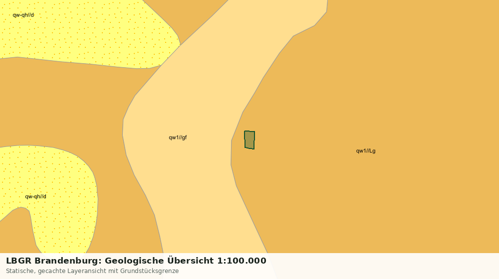 Statische Kartenansicht: LBGR Brandenburg: Geologische Übersicht 1:100.000