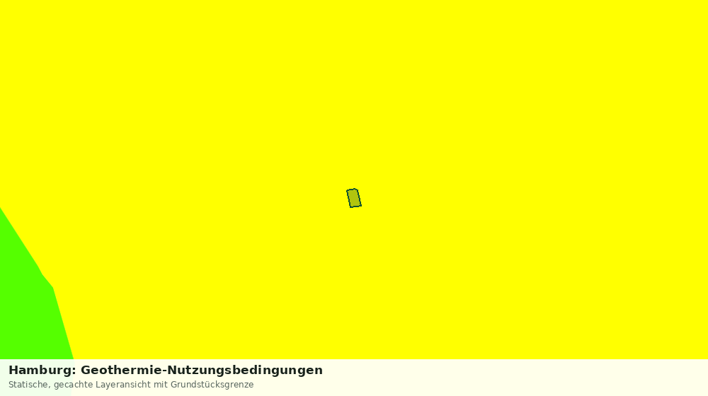 Statische Kartenansicht: Hamburg: Geothermie-Nutzungsbedingungen