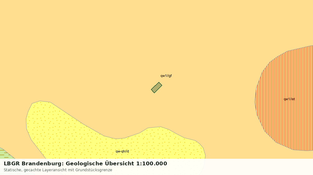 Statische Kartenansicht: LBGR Brandenburg: Geologische Übersicht 1:100.000