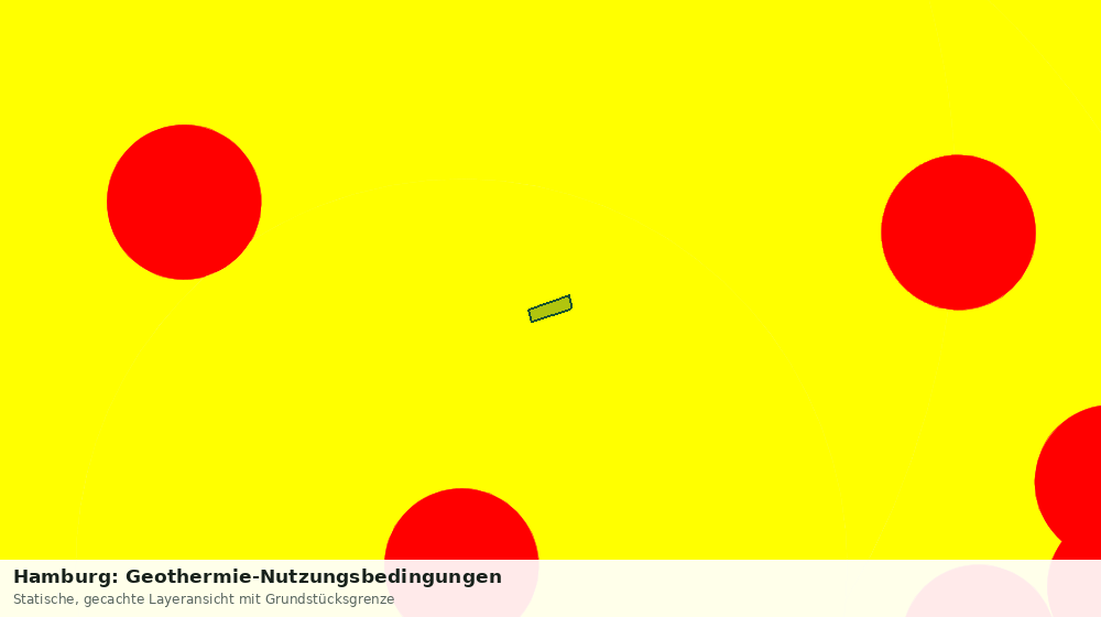 Statische Kartenansicht: Hamburg: Geothermie-Nutzungsbedingungen