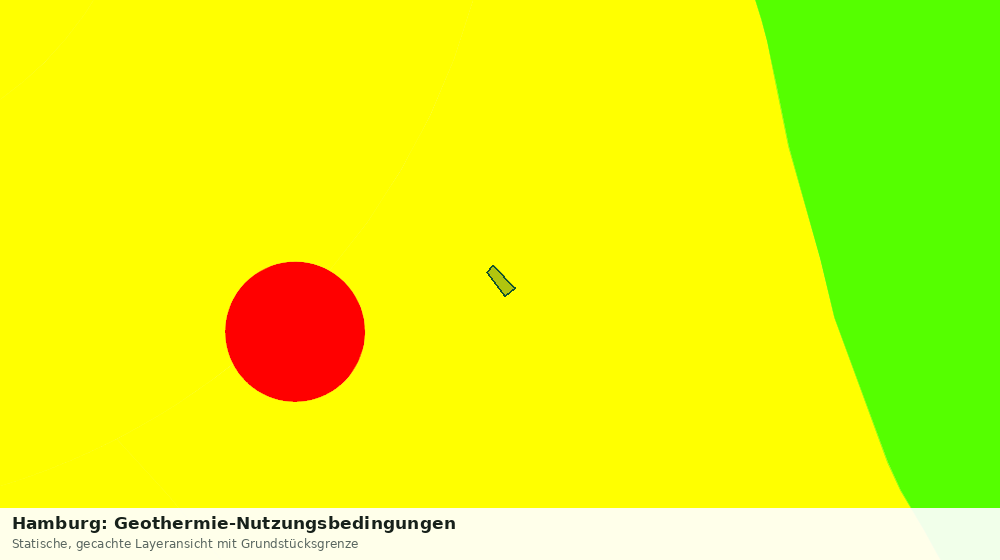 Statische Kartenansicht: Hamburg: Geothermie-Nutzungsbedingungen