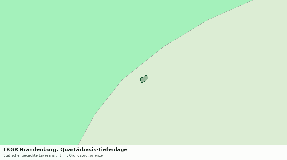 Statische Kartenansicht: LBGR Brandenburg: Quartärbasis-Tiefenlage