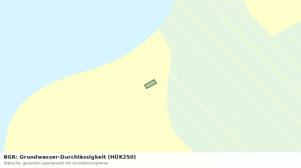 Statische Kartenansicht: BGR: Grundwasser-Durchlässigkeit (HÜK250)