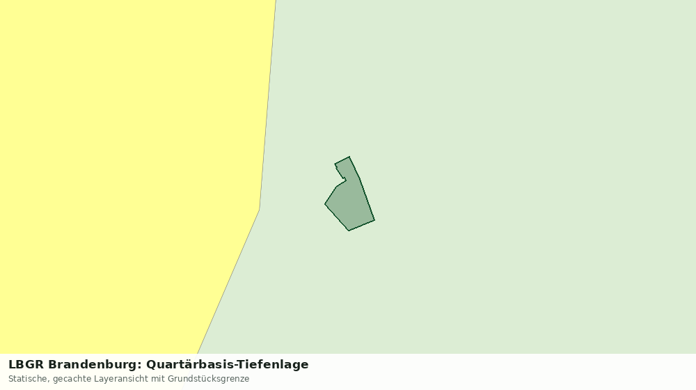Statische Kartenansicht: LBGR Brandenburg: Quartärbasis-Tiefenlage