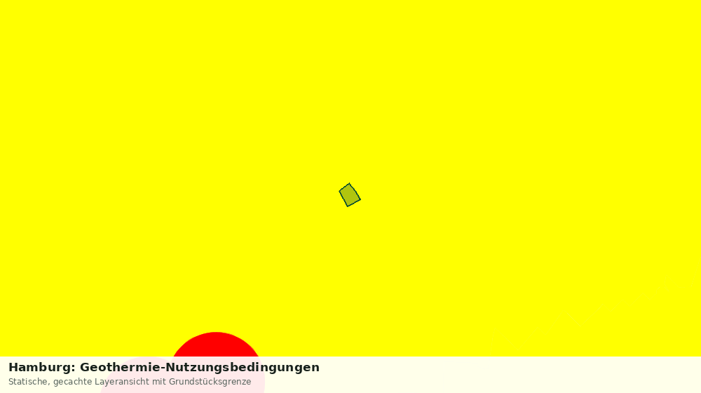 Statische Kartenansicht: Hamburg: Geothermie-Nutzungsbedingungen