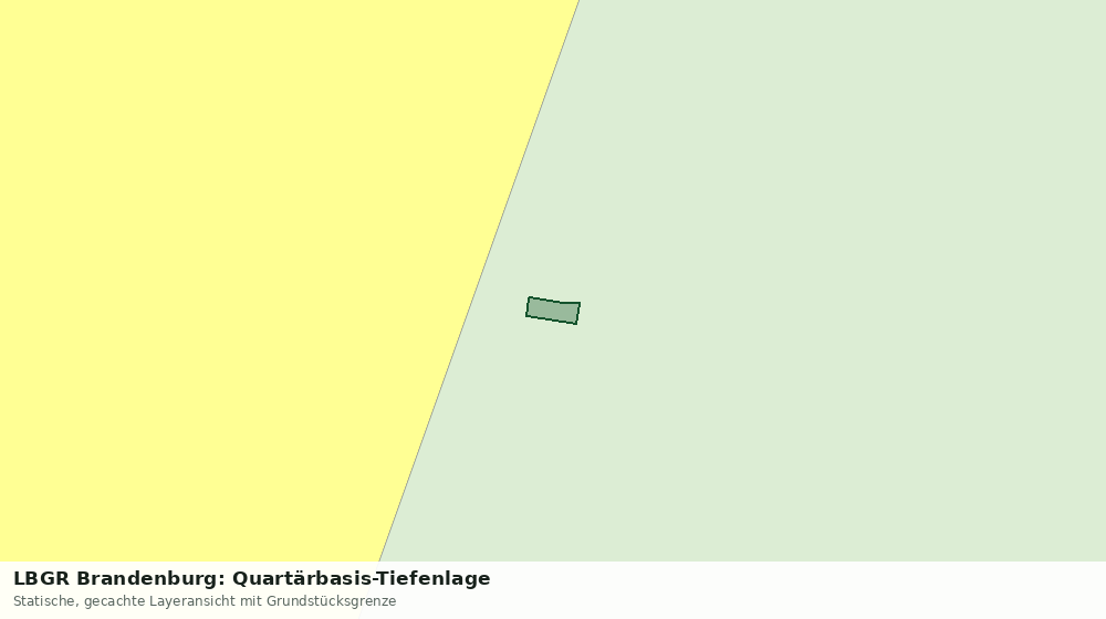 Statische Kartenansicht: LBGR Brandenburg: Quartärbasis-Tiefenlage