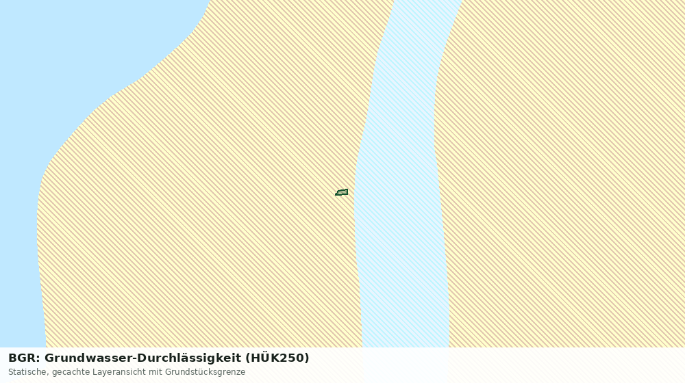 Statische Kartenansicht: BGR: Grundwasser-Durchlässigkeit (HÜK250)