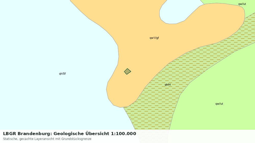 Statische Kartenansicht: LBGR Brandenburg: Geologische Übersicht 1:100.000