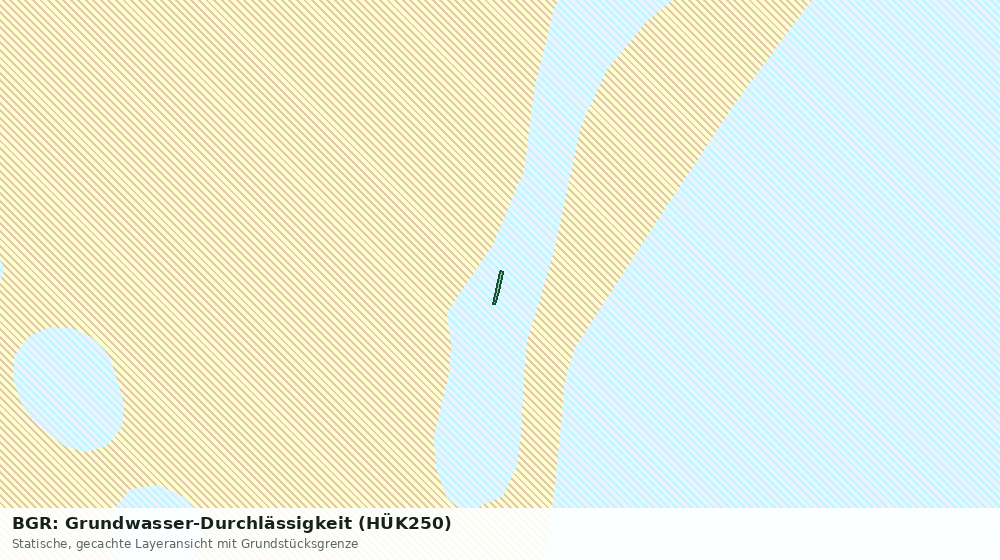Statische Kartenansicht: BGR: Grundwasser-Durchlässigkeit (HÜK250)