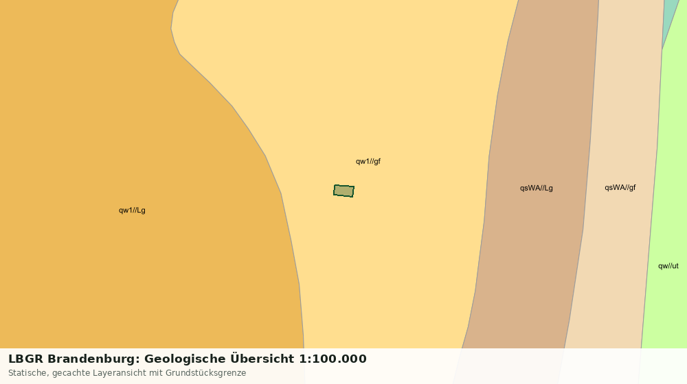 Statische Kartenansicht: LBGR Brandenburg: Geologische Übersicht 1:100.000