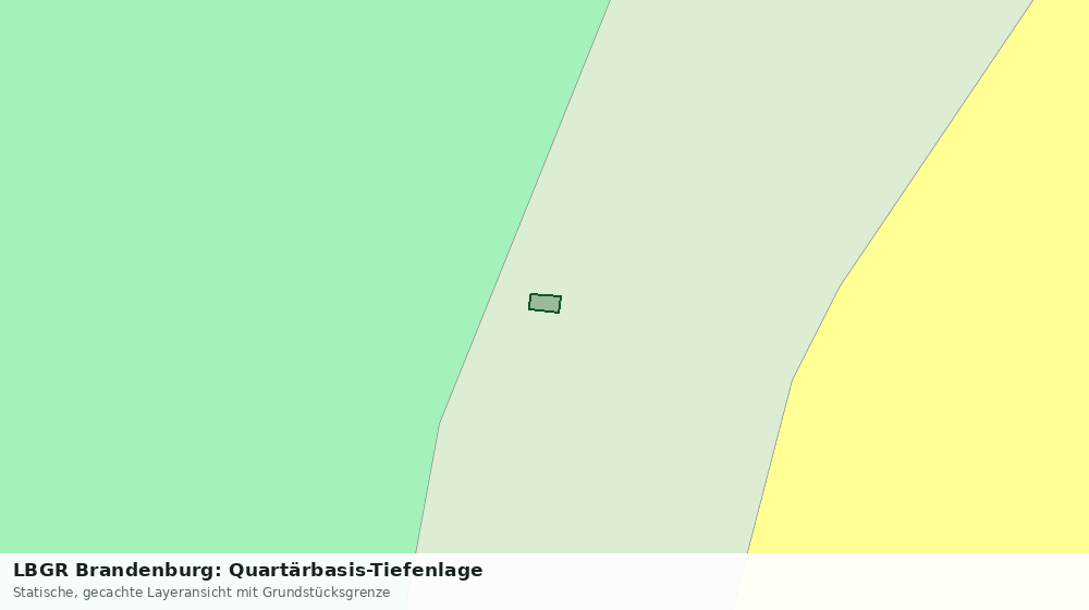 Statische Kartenansicht: LBGR Brandenburg: Quartärbasis-Tiefenlage