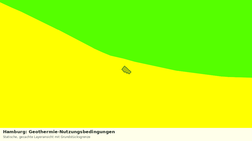 Statische Kartenansicht: Hamburg: Geothermie-Nutzungsbedingungen