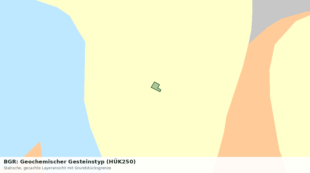 Statische Kartenansicht: BGR: Geochemischer Gesteinstyp (HÜK250)