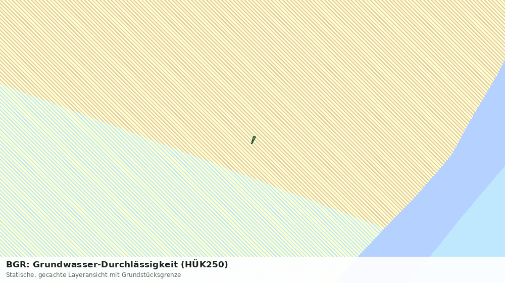 Statische Kartenansicht: BGR: Grundwasser-Durchlässigkeit (HÜK250)
