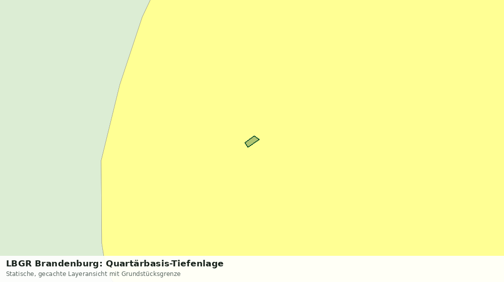 Statische Kartenansicht: LBGR Brandenburg: Quartärbasis-Tiefenlage