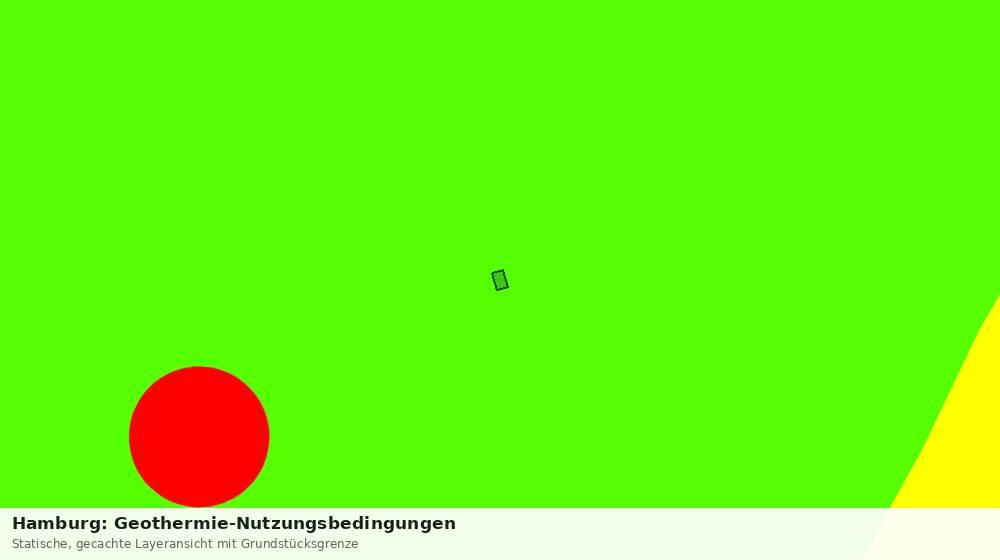 Statische Kartenansicht: Hamburg: Geothermie-Nutzungsbedingungen