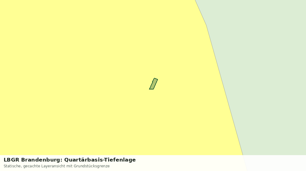 Statische Kartenansicht: LBGR Brandenburg: Quartärbasis-Tiefenlage