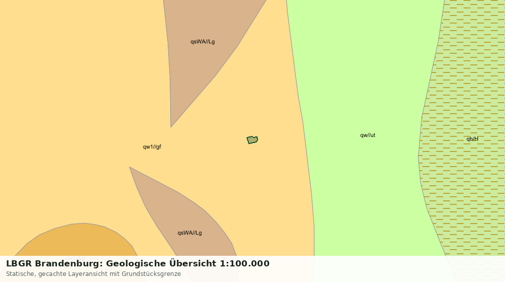 Statische Kartenansicht: LBGR Brandenburg: Geologische Übersicht 1:100.000