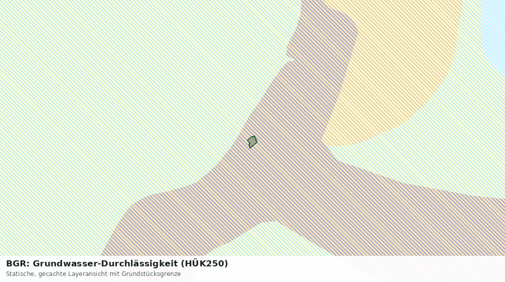 Statische Kartenansicht: BGR: Grundwasser-Durchlässigkeit (HÜK250)