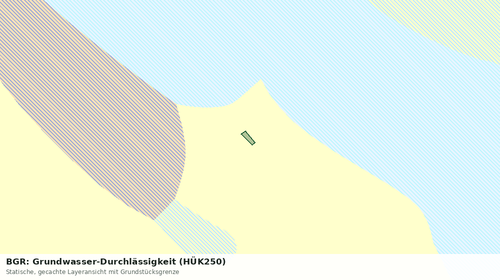 Statische Kartenansicht: BGR: Grundwasser-Durchlässigkeit (HÜK250)
