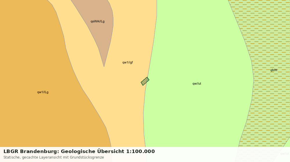 Statische Kartenansicht: LBGR Brandenburg: Geologische Übersicht 1:100.000