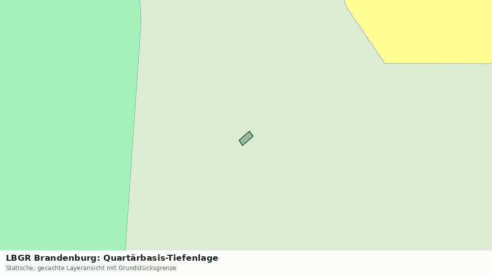 Statische Kartenansicht: LBGR Brandenburg: Quartärbasis-Tiefenlage