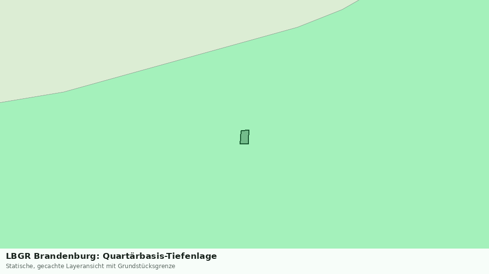 Statische Kartenansicht: LBGR Brandenburg: Quartärbasis-Tiefenlage