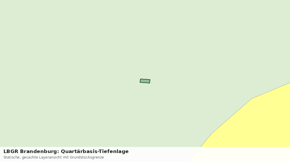 Statische Kartenansicht: LBGR Brandenburg: Quartärbasis-Tiefenlage