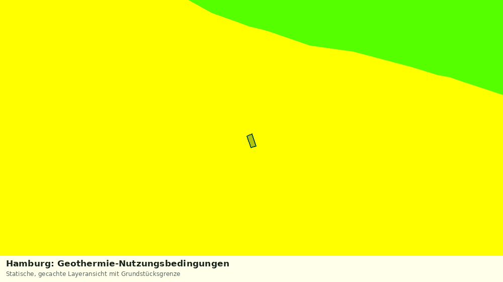 Statische Kartenansicht: Hamburg: Geothermie-Nutzungsbedingungen