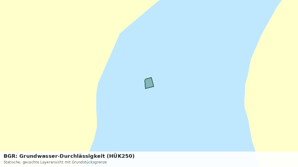 Statische Kartenansicht: BGR: Grundwasser-Durchlässigkeit (HÜK250)