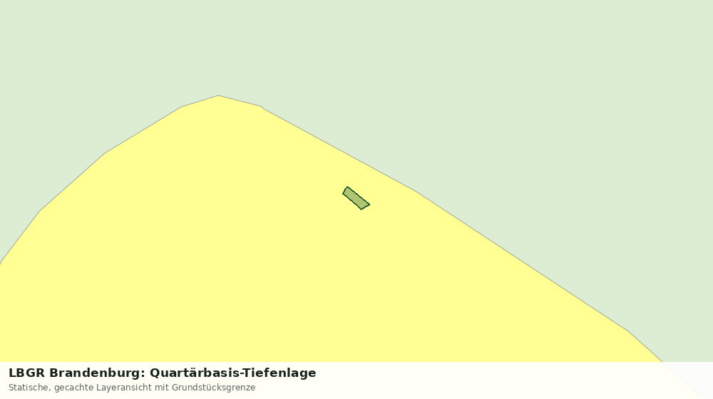 Statische Kartenansicht: LBGR Brandenburg: Quartärbasis-Tiefenlage