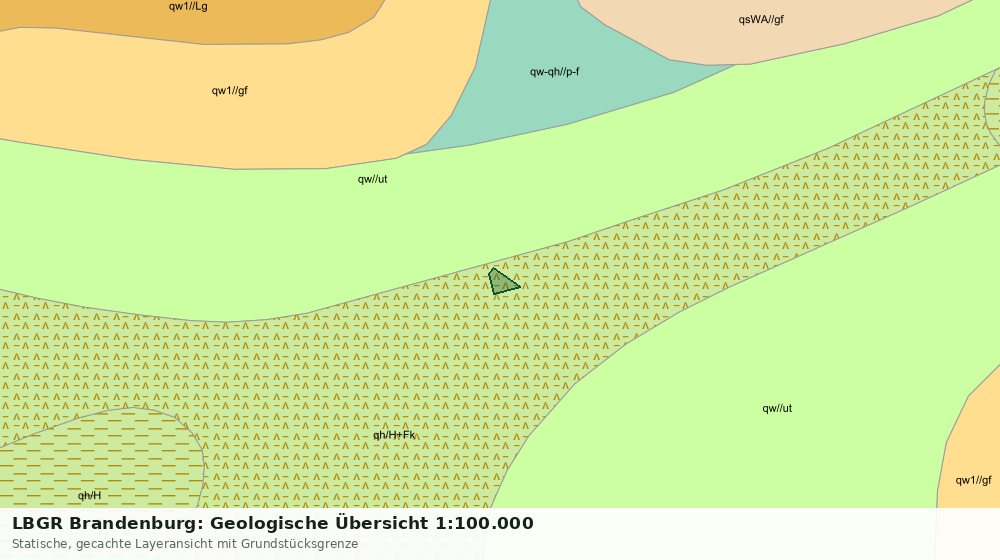 Statische Kartenansicht: LBGR Brandenburg: Geologische Übersicht 1:100.000